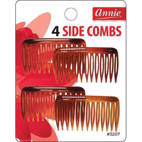 Annie Side Combs Small 4Ct Asst Color 3207