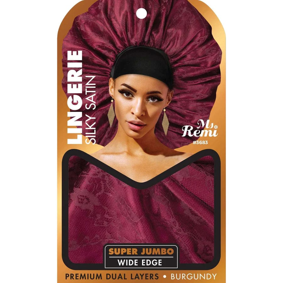 Ms. Remi Lingerie Wide Edge Silky Satin Bonnet Super Jumbo-3683