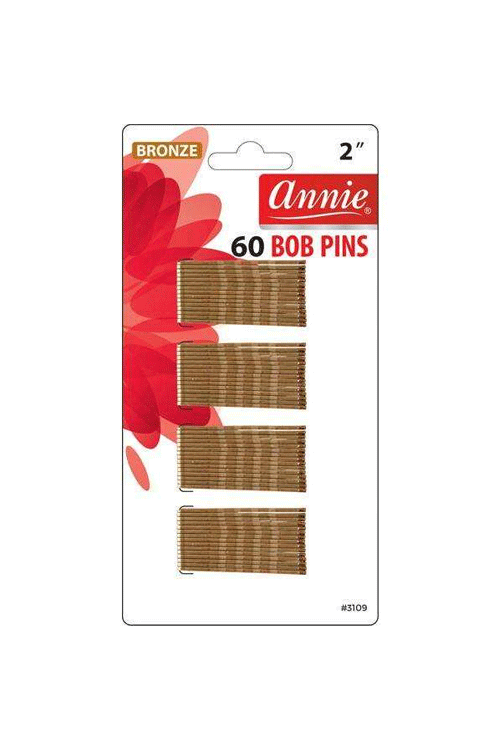 Annie #3109 Bob Pins 2" Bronze 60 ct