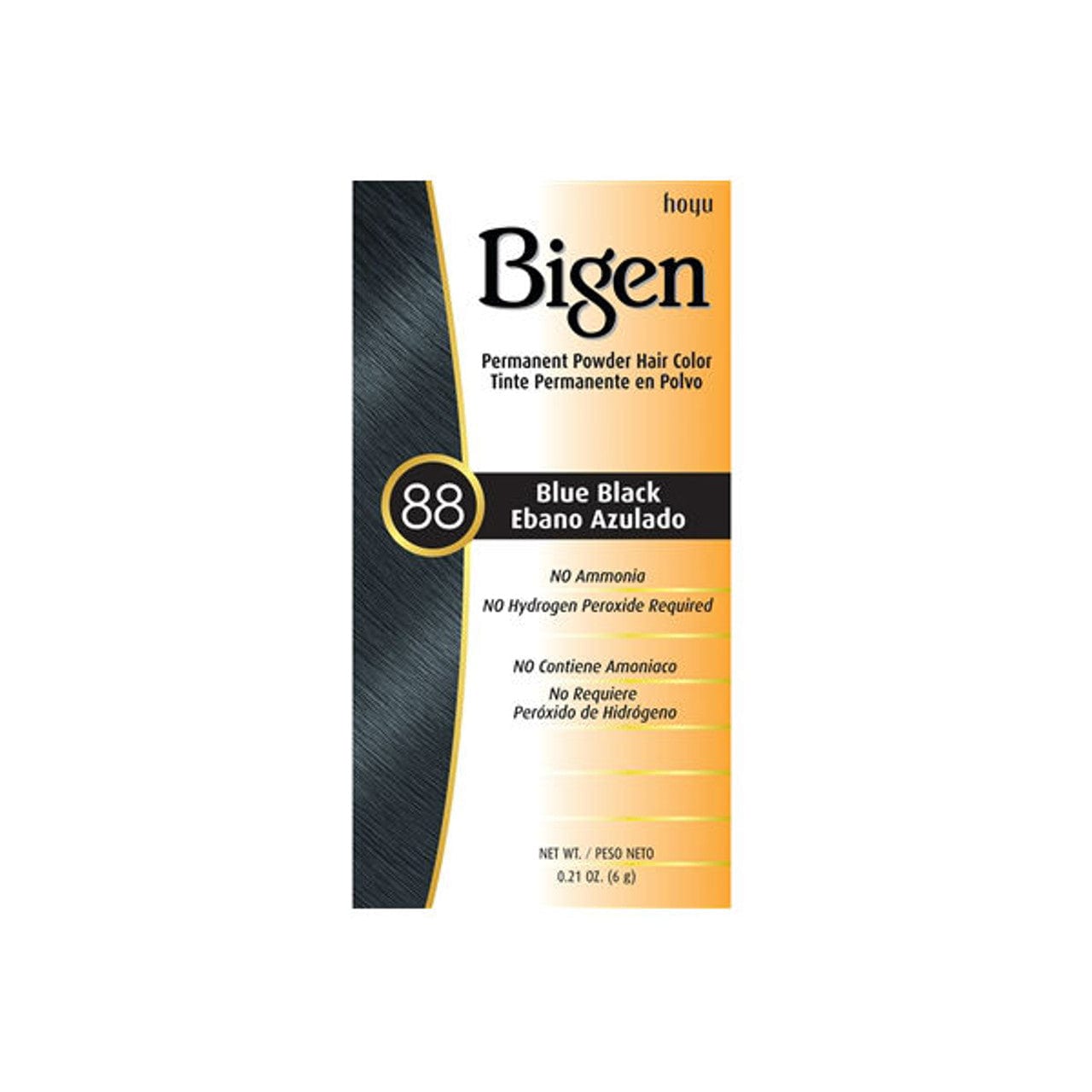 Bigen Permanent Powder Hair Color 88 Blue Black .21 oz