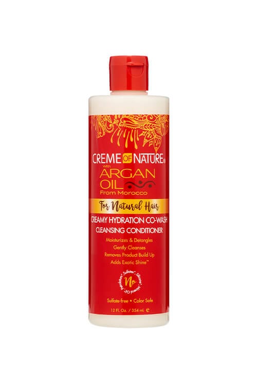 Creme of Nature Argan Oil Creamy Hydration Co-Wash Cleansing Conditioner 12 oz