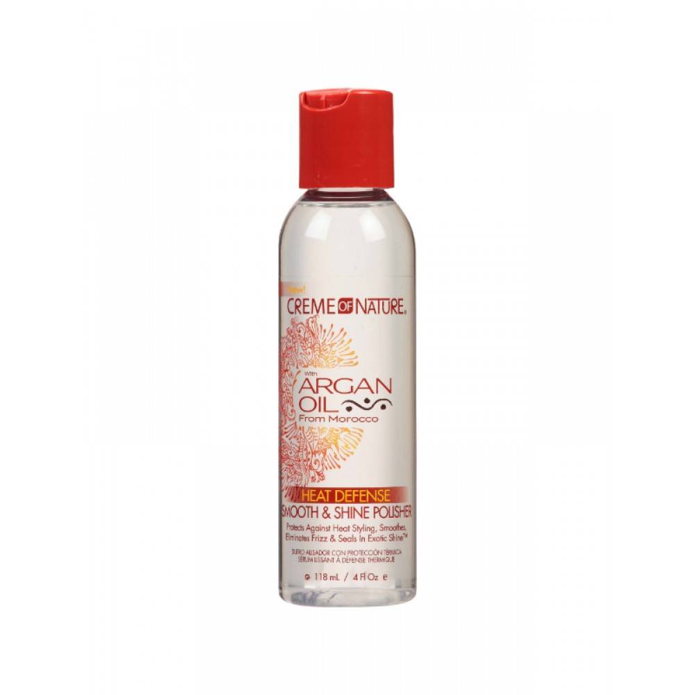 Creme of Nature Argan Oil Heat Protector Smooth & Shine Polisher 4 oz