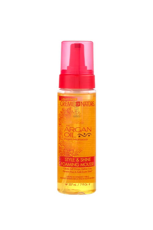 Creme of Nature Argan Oil Style & Shine Foaming Mousse 7 oz