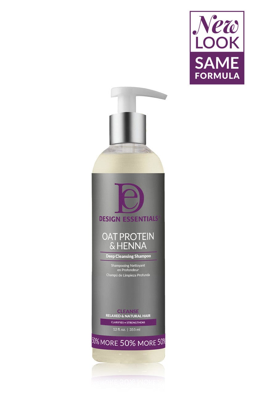 Design Essentials Oat Protein & Henna Cleanse Shampoo 12 oz