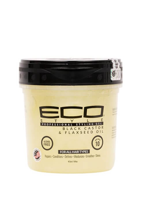 Eco Style Black Castor and Flaxseed Oil Professional Styling Gel 16 oz