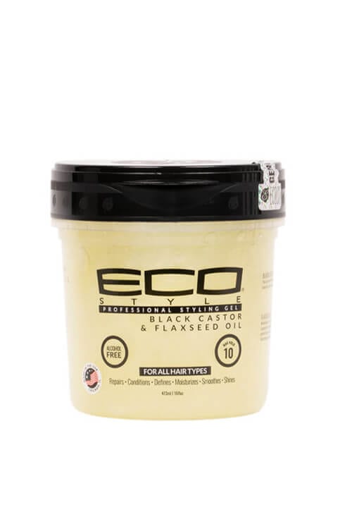 Eco Style Professional Black Castor & Flaxseed Oil Styling Gel 32 oz