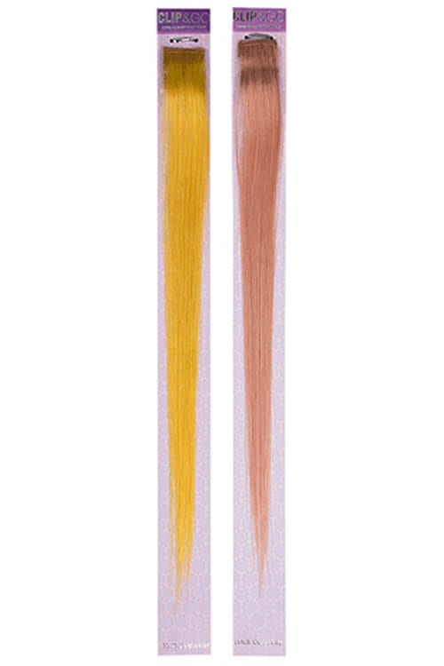 Hair Couture Clip & Go Radicals 100% Human Hair 2 PC Clip-In Extensions