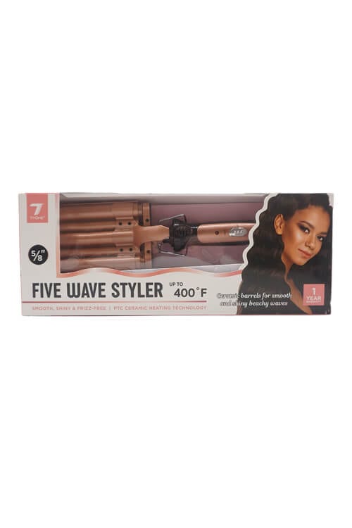 Nicka K Tyche Ceramic Five Barrel Wave Styler 5/8" HRTW05