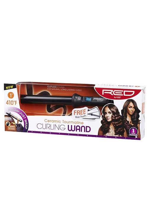 Red by Kiss Ceramic Tourmaline 1" Curling Wand CIW02