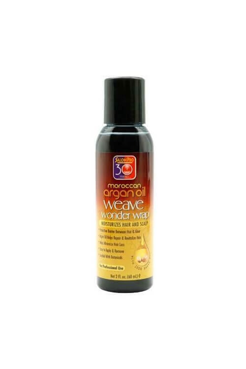 Salon Pro 30 Sec Moroccan Argan Oil Weave Wonder Wrap Black 2 oz