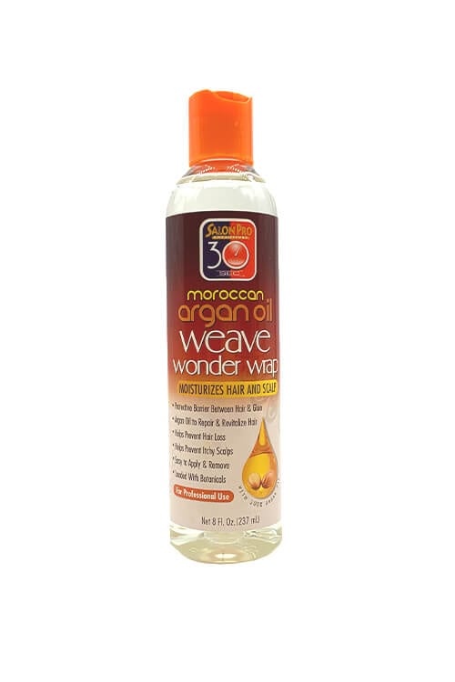 Salon Pro 30 Sec Moroccan Argan Oil Weave Wonder Wrap Clear 8 oz
