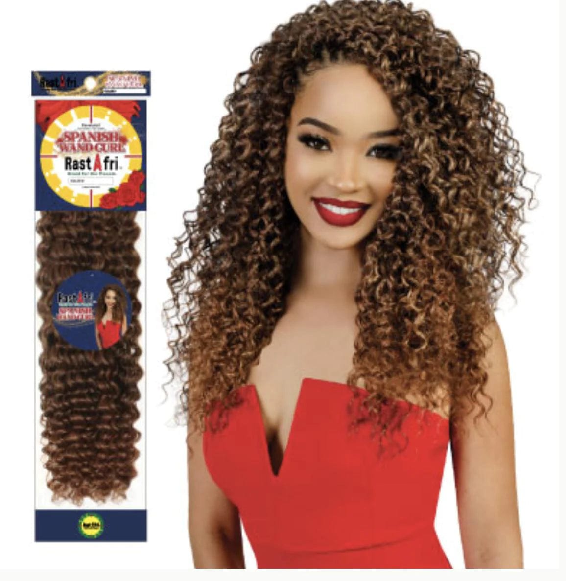 RastAfri Spanish Wand Curl Crochet 16”