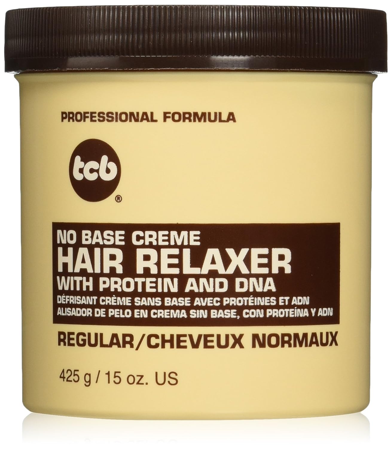 TCB No Base Creme Hair Relaxer - Regular 15 oz