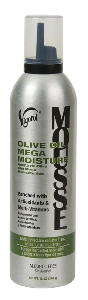 Vigorol Olive Oil Mega Moisture Mousse 12 oz