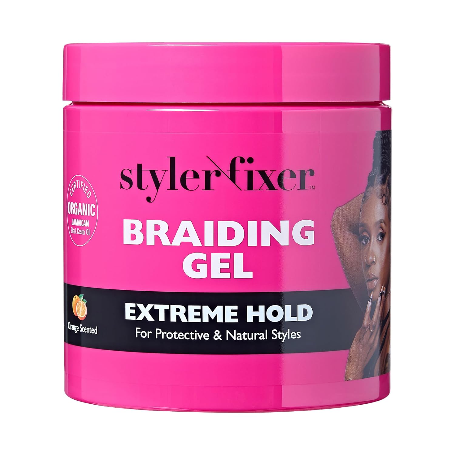 Red Styler Fixer Braiding Gel Extreme Hold 32 oz